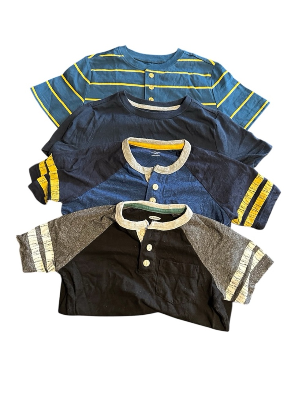 Old Navy Boys Short Sleeve Tee Pack - Blue, Navy, Black, Gray